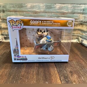 NIB Funko Pop Goofy flying on the Dumbo ride figure.